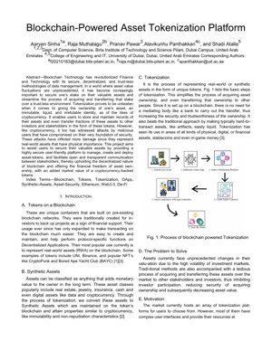 PDF Document Cover - Analysis of a Blockchain-Powered Asset Tokenization Platform: Security, Design, and Market Implications